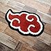 Luxape Akatsuki Rug - Anime Rug - Naruto Rug - Handmade Tufted Rug - Handmade & Premium- 32 * 20in (80 * 51cm) - Hypebeast Rug - Red Cloud Rug - Hypebeast Room Decor - Designer Rugs Rug