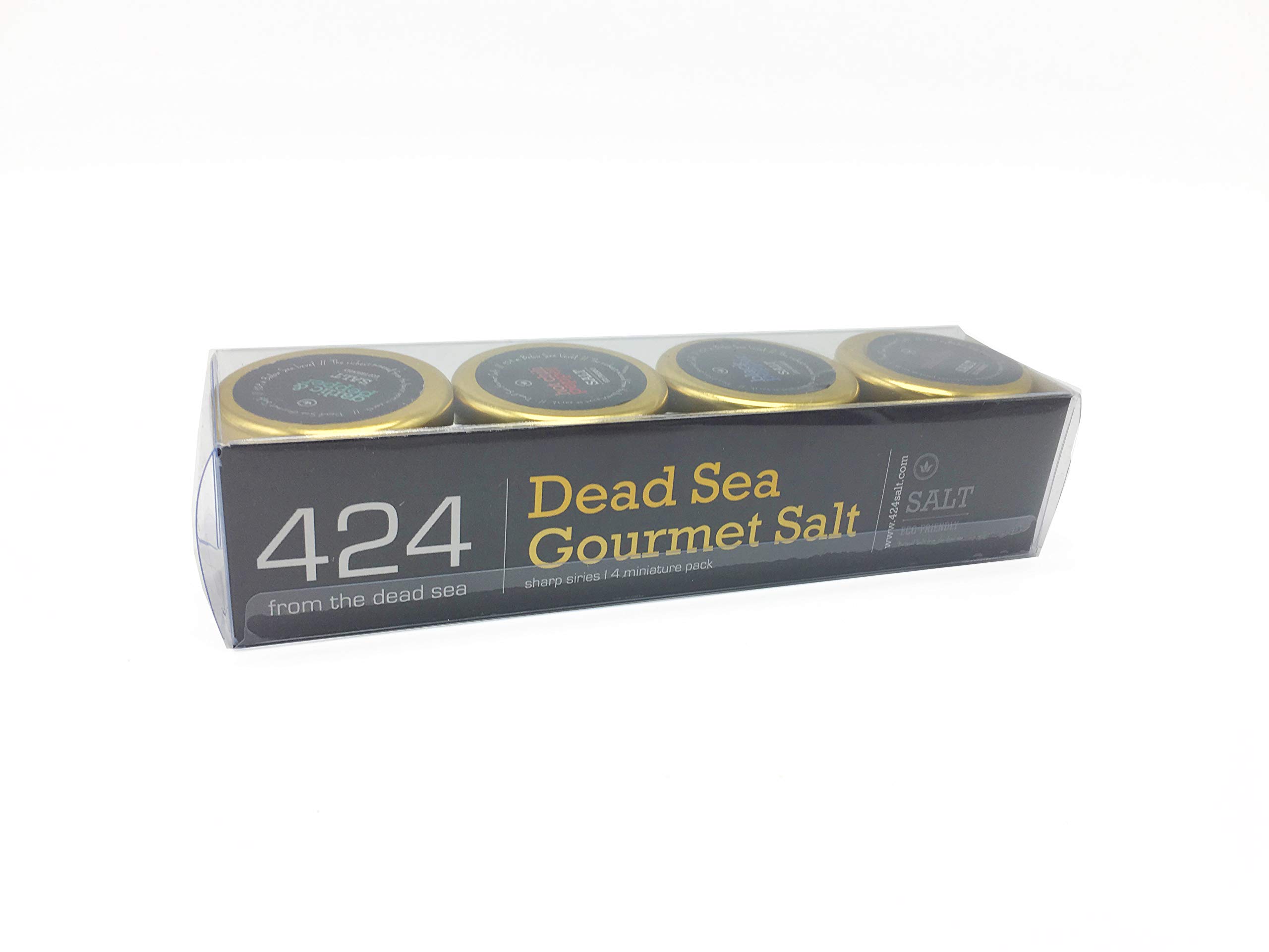 Gourmet sel de la mer Morte de Jérusalem avec 4 variétés de cristaux de bordure haut de gamme