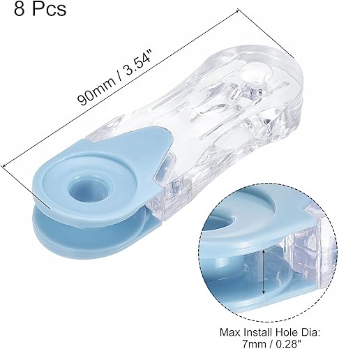 Miniatura 8 de uxcell Pesos para cable ciego, 8 piezas de 3.543 in para cortina de ventana con cuentas de asa de cadena romana vertical, accesorios para persianas