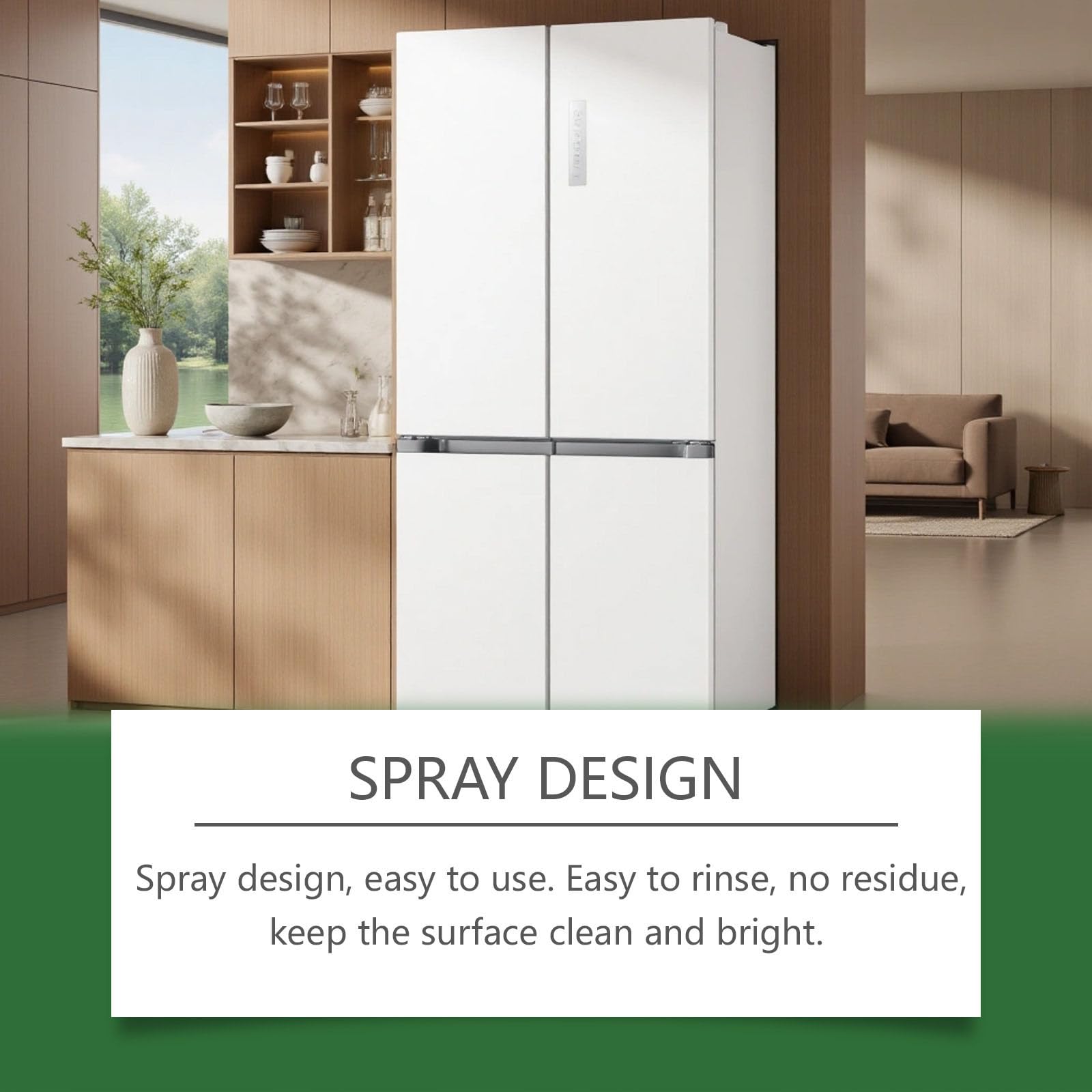 Potente Spray Detergente in Schiuma Multiuso per Elettrodomestici da Cucina, Sgrassante Pesante e Rimozione Macchie per Forno, Stufa, Cappuccio, Microonde, Formula di Taglio Grasso Delicato (7pcs)