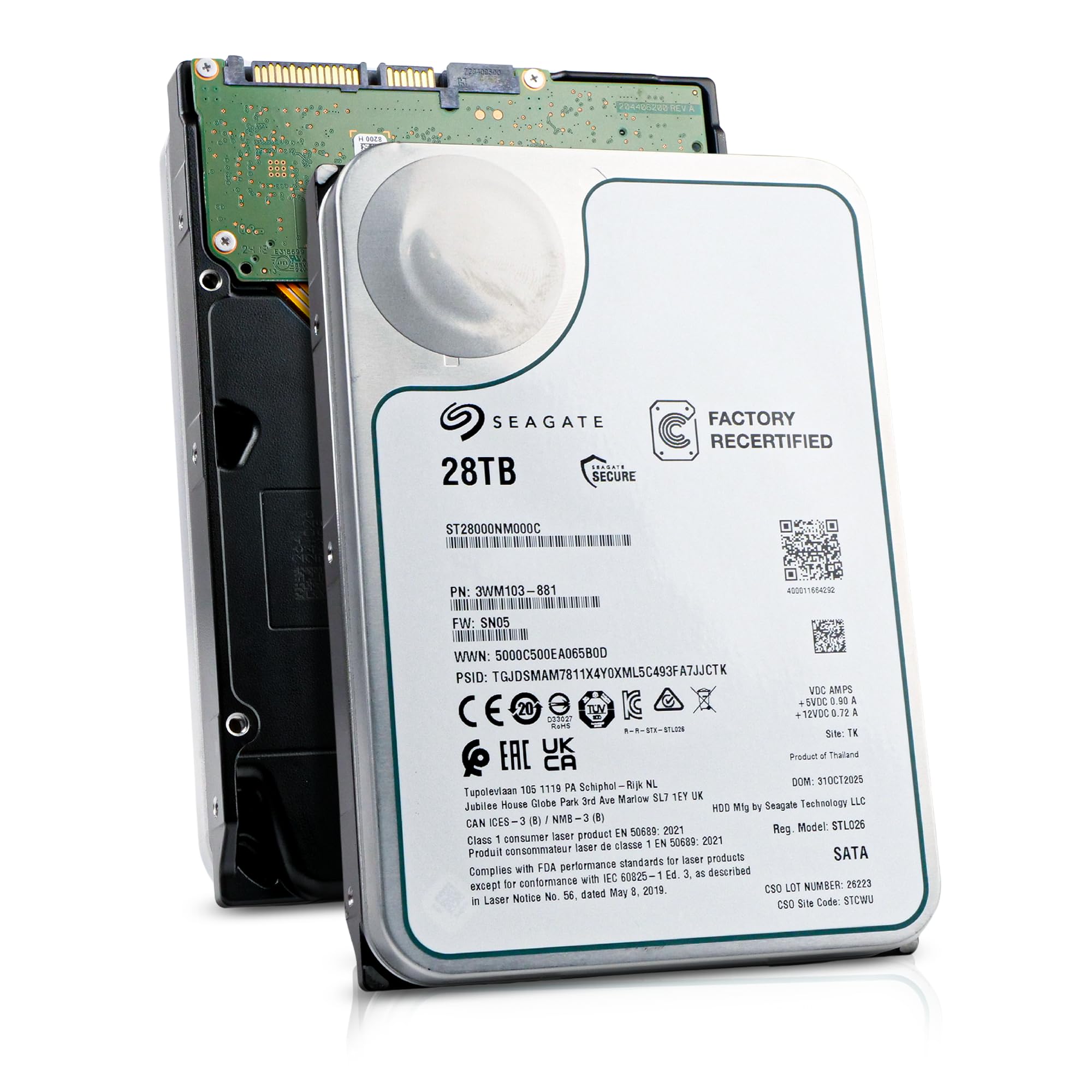 ★HDD1TBGB×10個セット★動作確認済み★即購入可能★② Seagate Exos 28TB Internal Hard Drive HDD - 3.5 in CMR SATA 6Gb/s