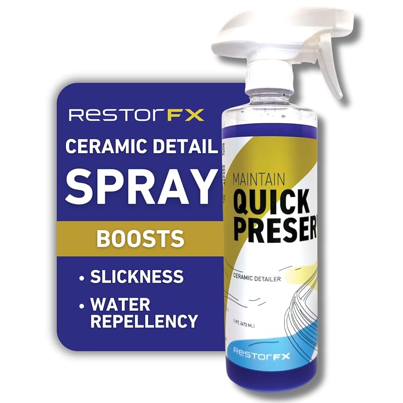 Quick Preserve RestorFX Detailer Cerâmico SiO2 em Spray para Manutenção Automotiva, 454 g
