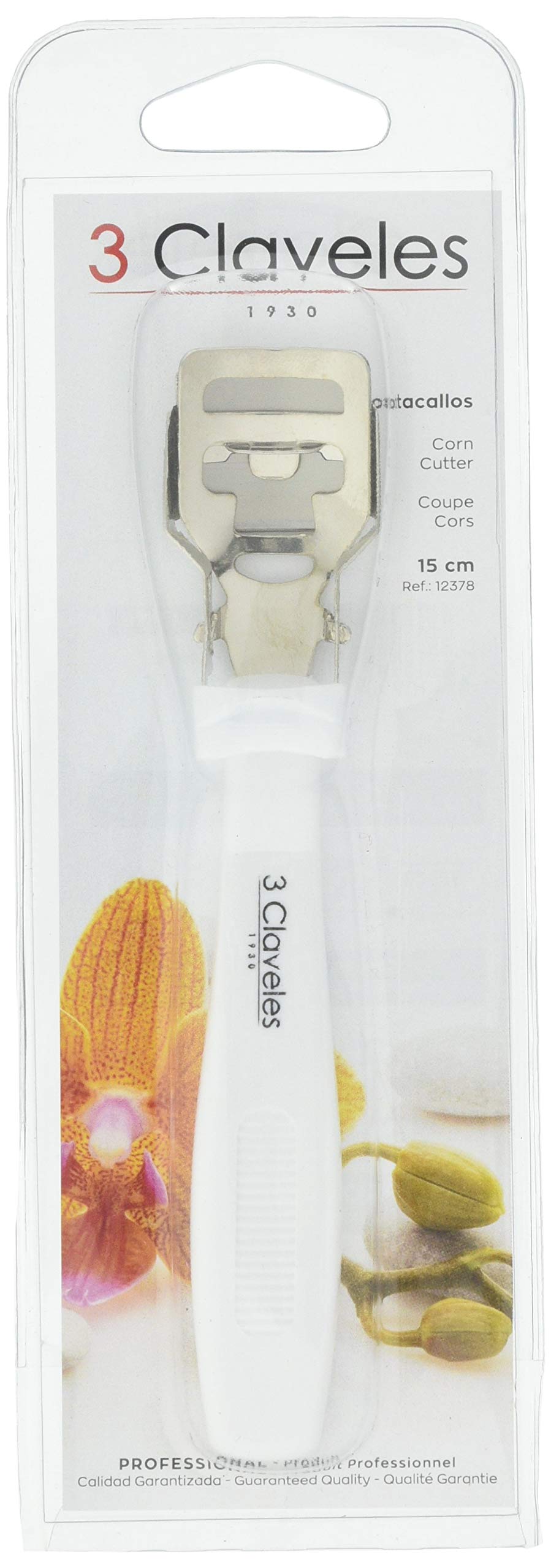 3 Claveles 12378 Cortacallos, Acero Inoxidable de 15 cm