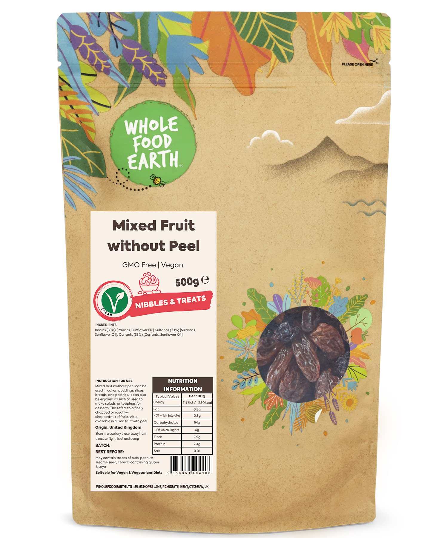 Mixed Fruit without Peel 500g