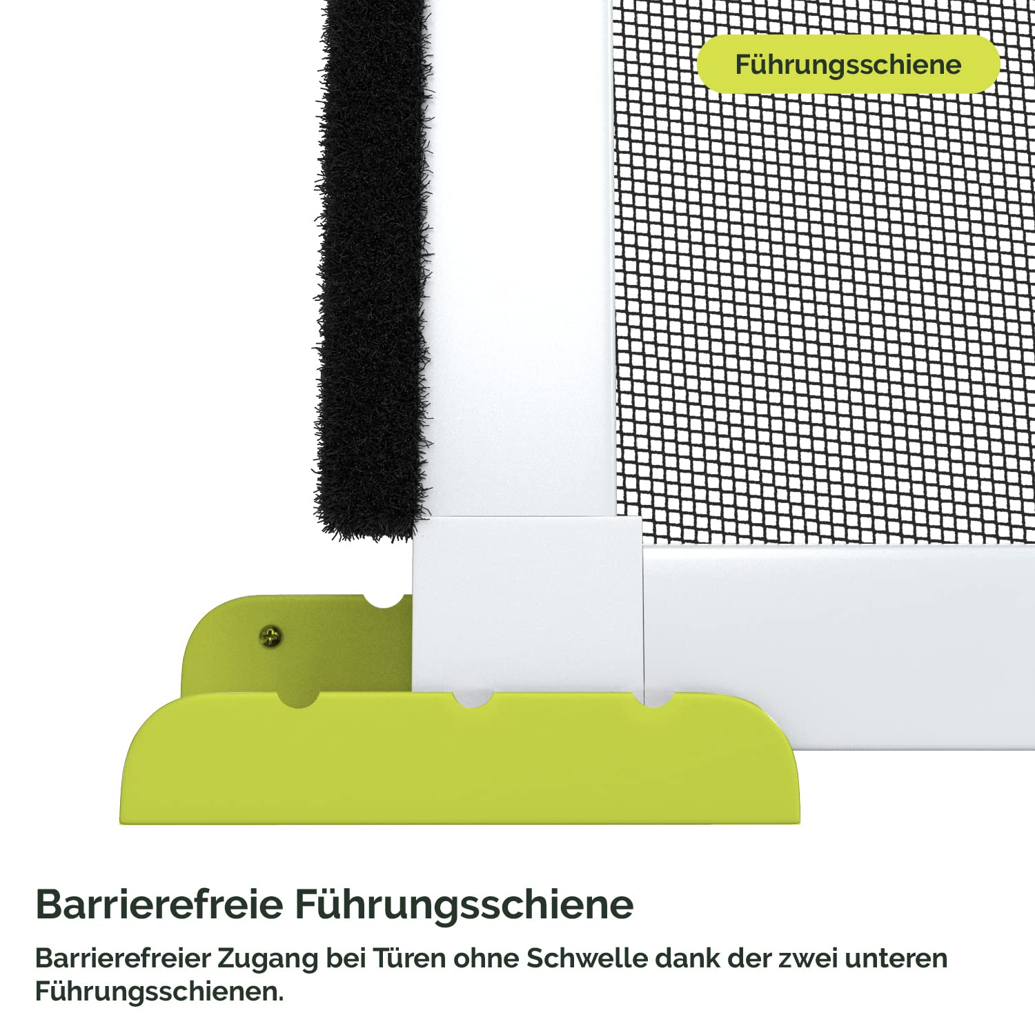 Nematek Premium Insektenschutz Schiebetür - Fliegengitter Schiebetüren für Terrassentüren als Bausatz - Fliegengitter Balkontür Schiebetür in 120 x 240 cm, weiß