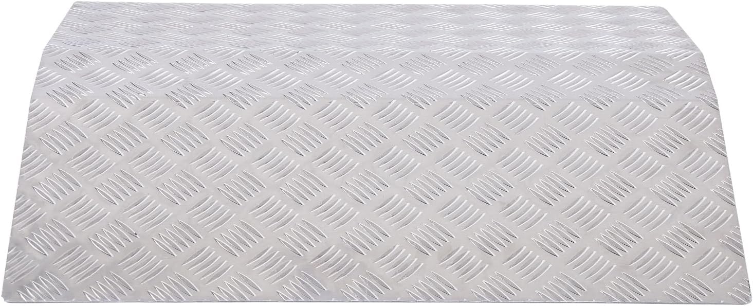 Wheelchair Ramp Threshold Ramp for Doorways 300KG Loading Capacity Aluminum Alloy Bridge Ramp for Wheelchair Motorbike Bike Stroller (70cm x 60cm x 7.5cm)