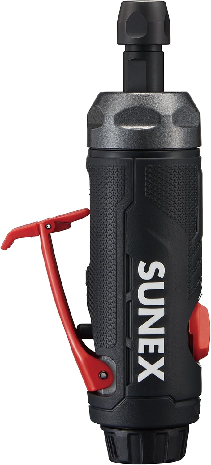 SUNEX SX5207 0.5HP Straight Die Grinder, 22,000 RPM High-Speed Performance, Lightweight Composite Body with Ergonomic Grip and Adjustable Power Regulator
