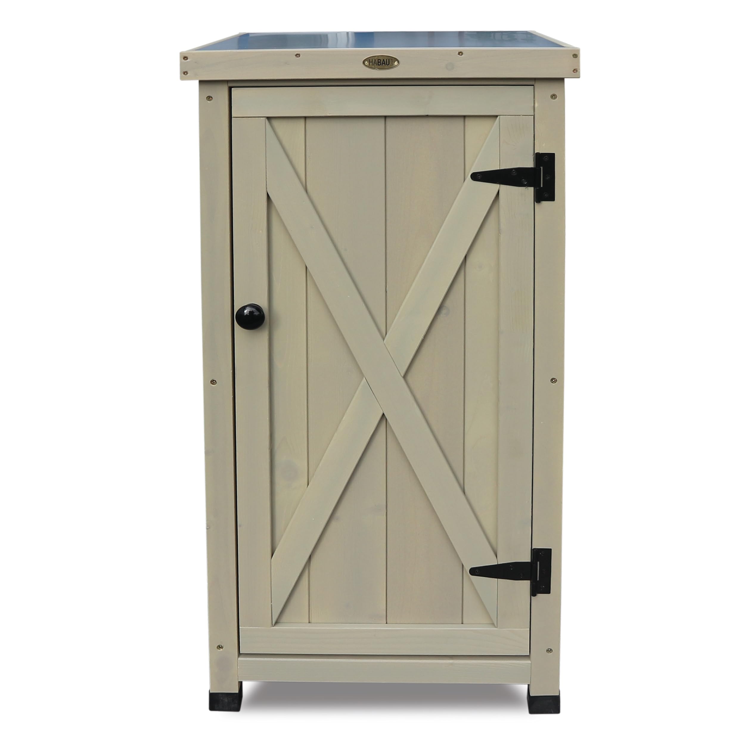 HABAU Gartenschrank Kompakt mit Arbeitsplatte – Gartenschrank, Kompakt, Arbeitsplatte