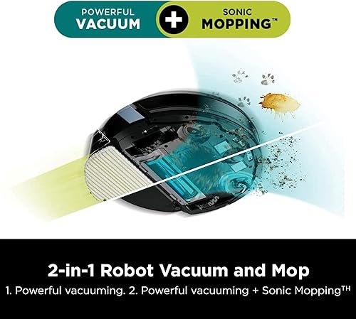 Miniatura 2 de Shark AI Ultra - Robot aspirador y trapeador 2 en 1 con trapeador sónico, limpieza matriz, mapeo del hogar, base de vacío automático HEPA sin bolsa