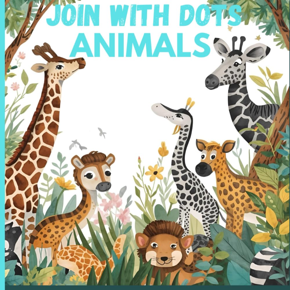 Discover Animals – Connect the Dots Book for Children: Various drawings to connect and colour in that stimulate children's concentration and creativity.