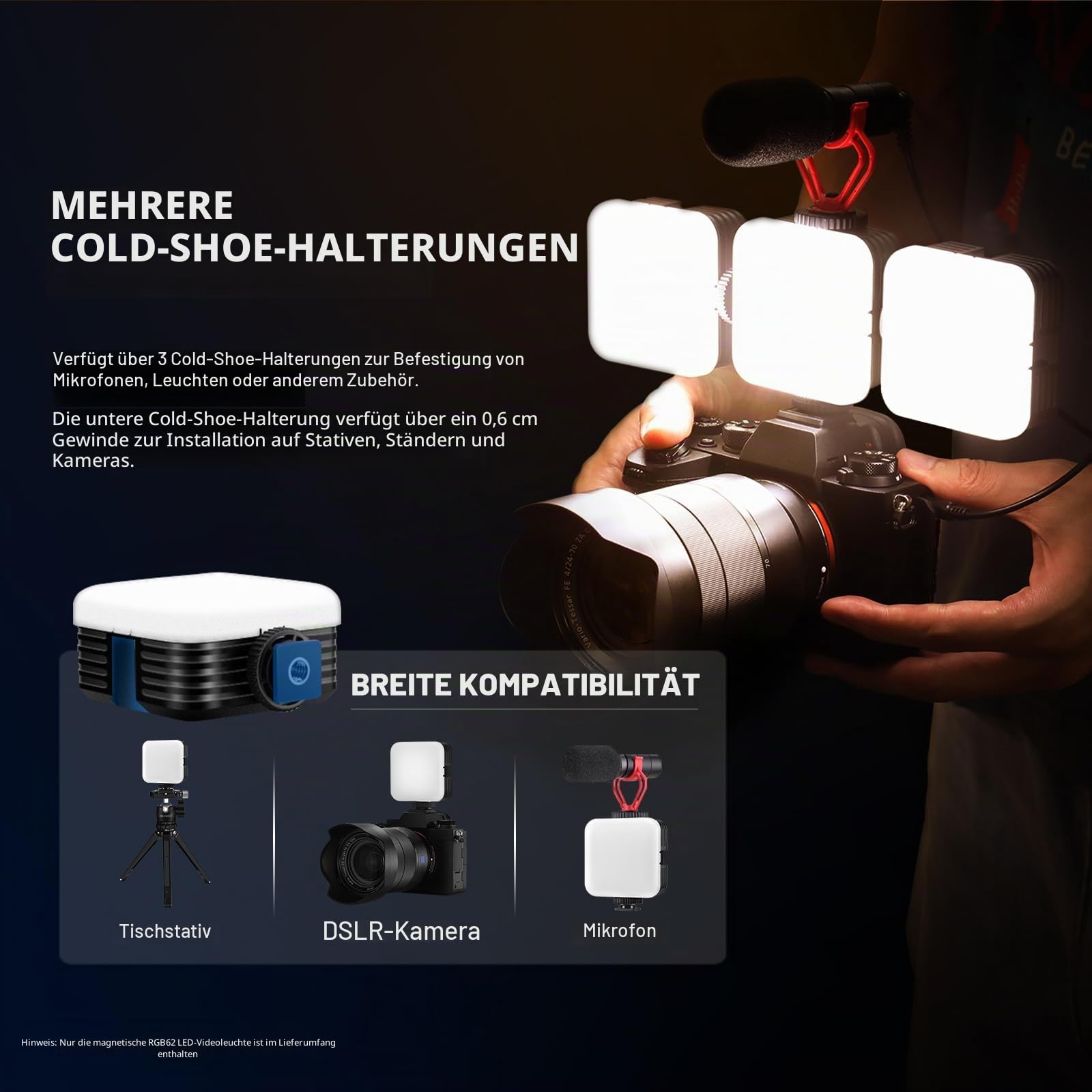 Neewer RGB62 Videoleuchte – Bild 8