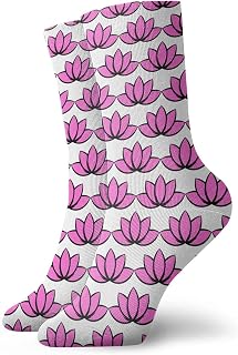 874 Office Socks, Lotus Flower Flower Trainer Socks Anti Bliste Sports Socks Comfortable Athletic Socks For Camping Climbing Trekking 40cm