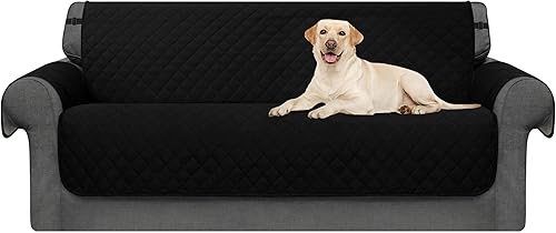 Vista 47 de Chun YI. - Funda reversible para sofá, funda para sillón, fácil de instalar, lavable, cubiertas para sala de estar. Negro