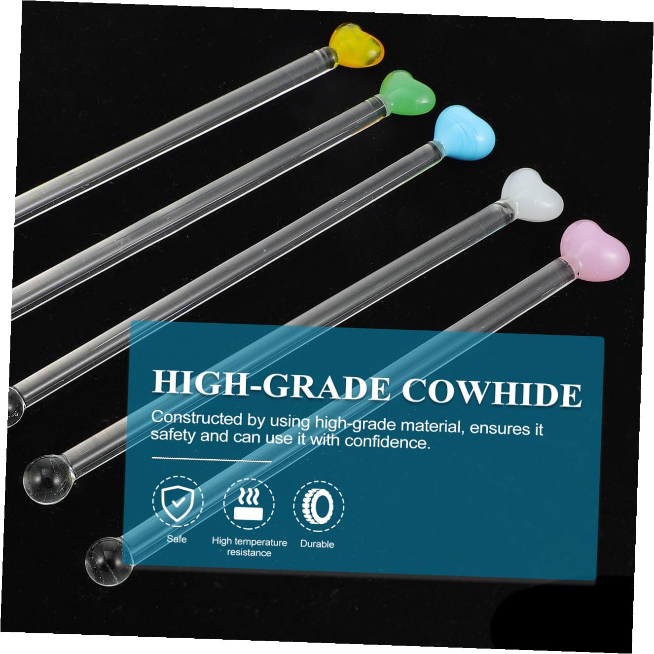 Cabilock 5pcs Cocktail Picks for Appetizers Creative Mixing Sticks Long Handle Stirring Rods Bar Tool Drink Muddler