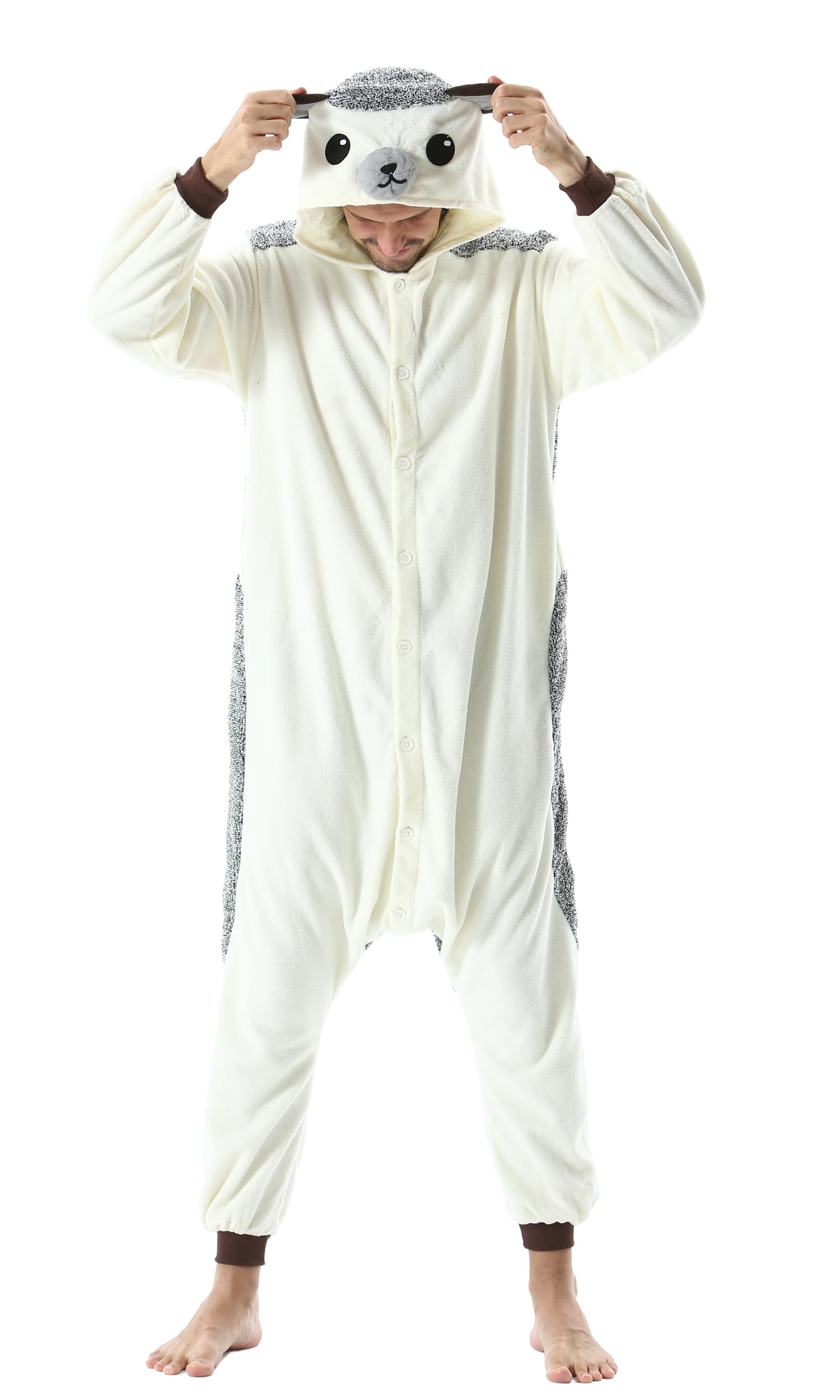 SimZoo Adulto Disfraz Pijama Unisex Pijama Kigurumi Onesie para Carnaval Halloween Cosplay Ropa de Dormir Traje de Disfraz para Navidad Festival Mujer y Hombre — view 36