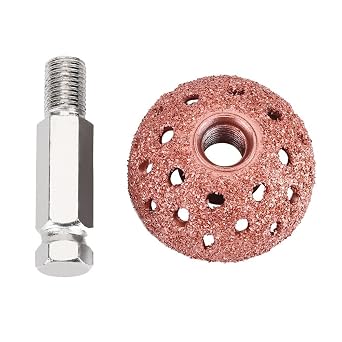 38mm Tire Buffing Wheel, Tungsten Alloy Grinding Head, Coarse 70 Grit with 9mm Thread, for Vehicle Tire Repair, Commercial Use