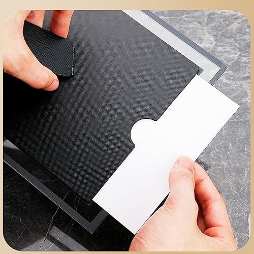 Miniatura 4 de ABAJI Marco de vidrio para fotos de alta transparencia, estilo vertical y horizontal para estante de escritorio y mesa de oficina, galería familiar