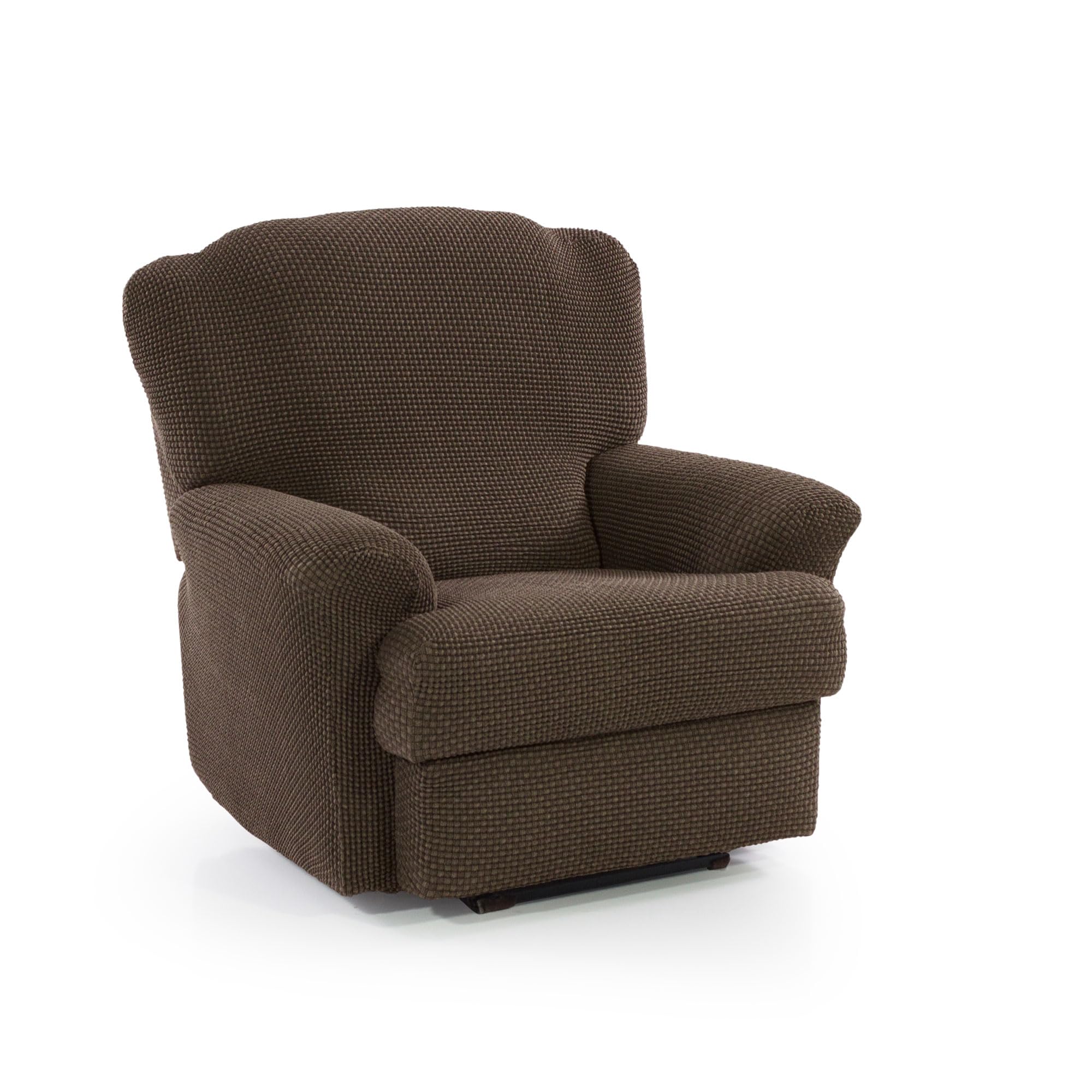 FAVERTI Funda de Sillón Relax Una Plaza - Funda Súper Elástica Sillón Reclinable Pies Separados - Protector de Calidad Tacto algodón. Súper Ajustable, Funda Sillón Relax Universal Color Ante