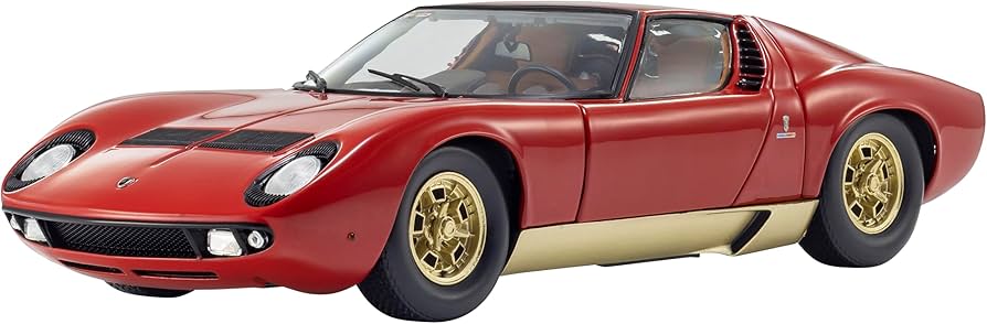 Amazon | 京商オリジナル 1/18 ランボルギーニ ミウラ P400 (レッド