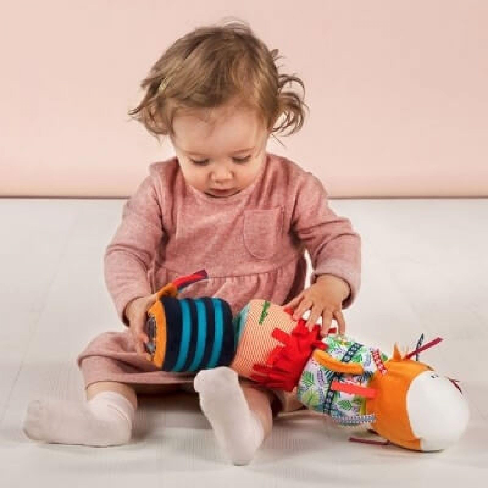 Jouet D'éveil Lilliputiens Jack Le Lion - Rouleau Sonore Avec Velcro Pour Bébés Dès 6 Mois
