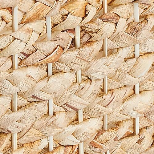 Miniatura 6 de mDesign Hyacinth - Canasta de cocina trenzada con asas integradas para organizar la despensa de la cocina, gabinetes, armarios, encimeras, estantes,