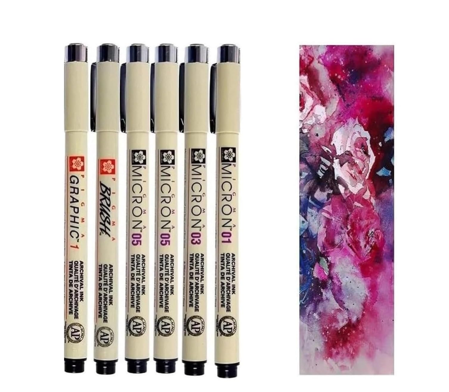 Pigma MICRON Fineliner Nero 0,25 Mm - Penna A Inchiostro Per Disegno Tecnico E Artistico - Foto 5