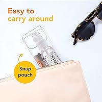 Vista 6 de Cleanix Juego de 2 limpiadores de vidrio, sin alcohol, 2 botellas de spray de 2 onzas con 2 paños de microfibra, tamaño de viaje, seguro para gafas