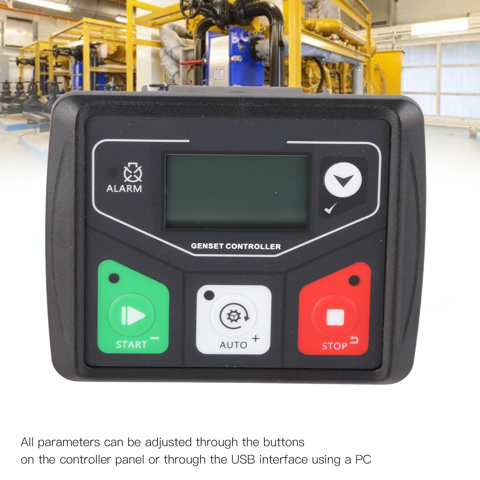 Panel Controlador de Grupo Electrógeno Automático Módulo de Control de Generador Avanzado para Automatización Independiente Material ABS 1 Unidad