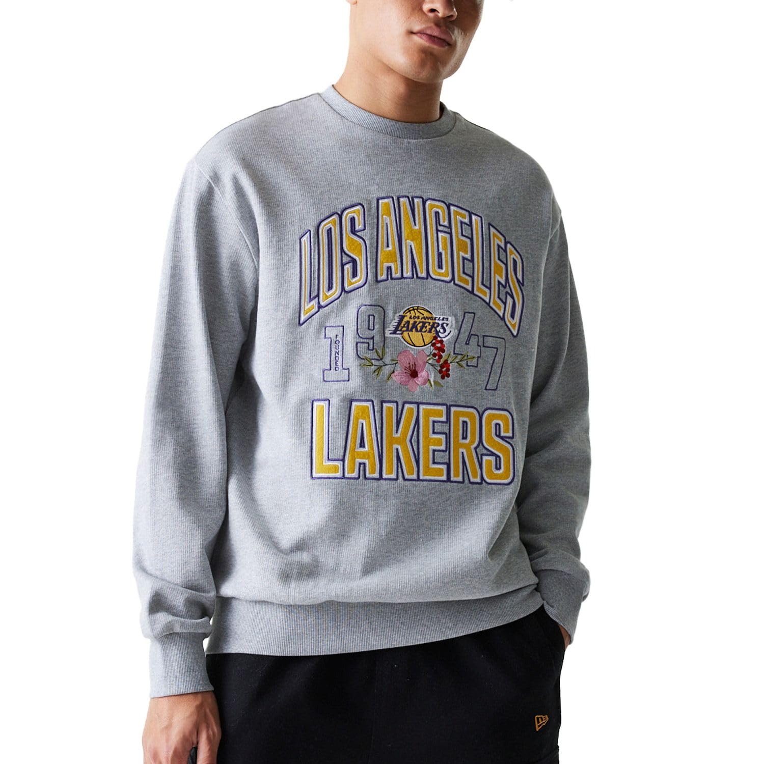 New Era Sweter oversize NBA - FLORAL Los Angeles Lakers