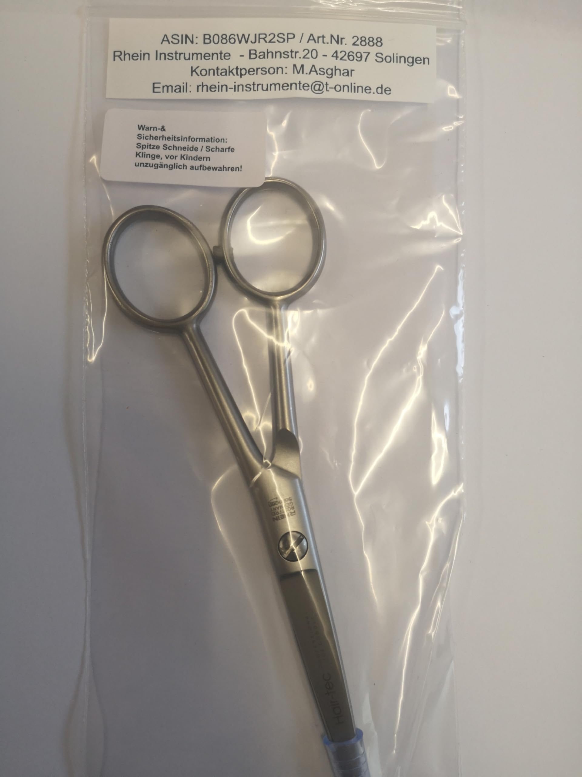 Solinger - Forbici da parrucchiere, forbici per barba, forbici per capelli, speciali microdentature, senza ganci, realizzate in Solingen, antiruggine, opache, diverse lunghezze