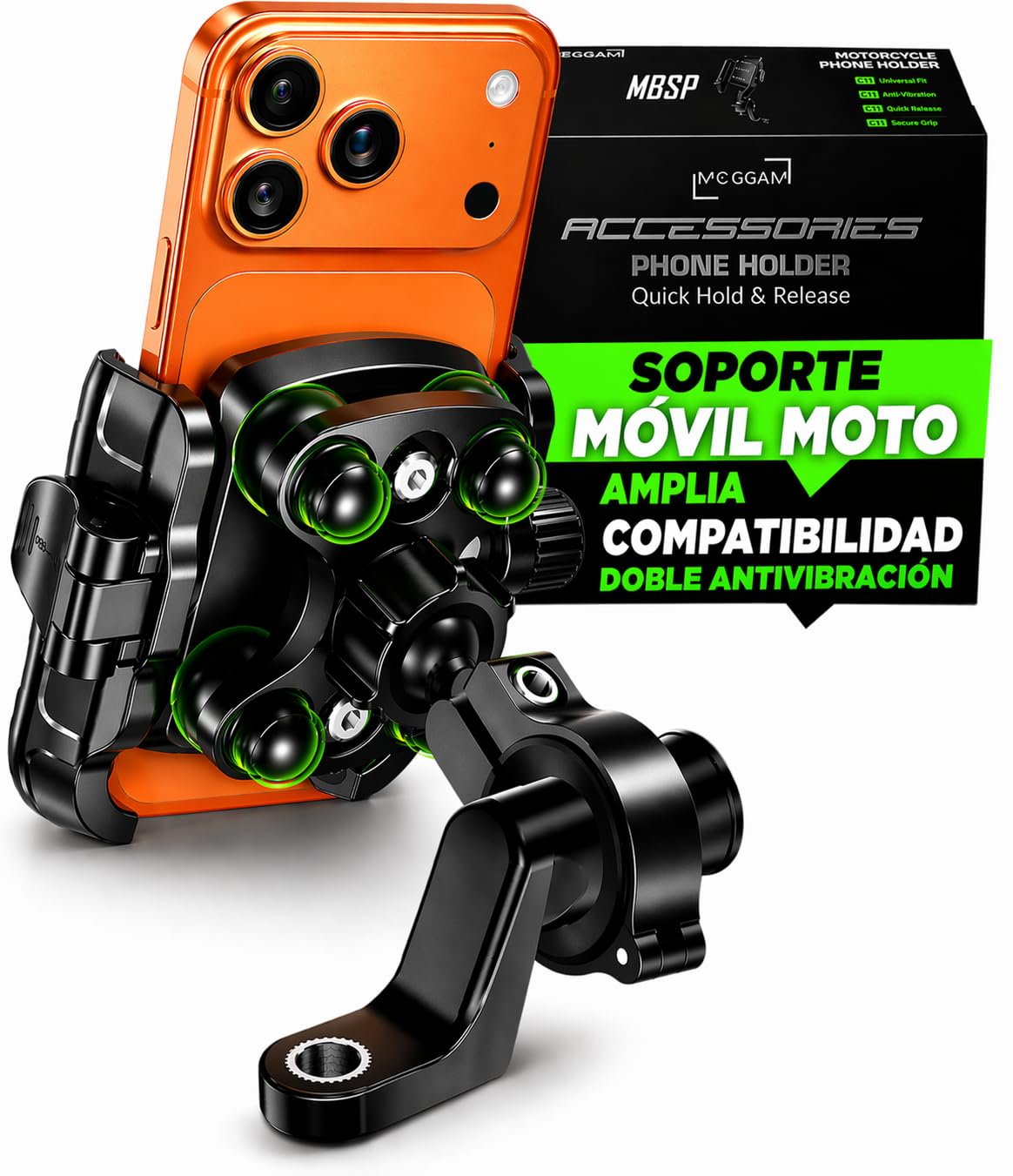 MOGGAM Soporte Moto: Antivibración CNC — ¿La Mejor Elección para tu Móvil?