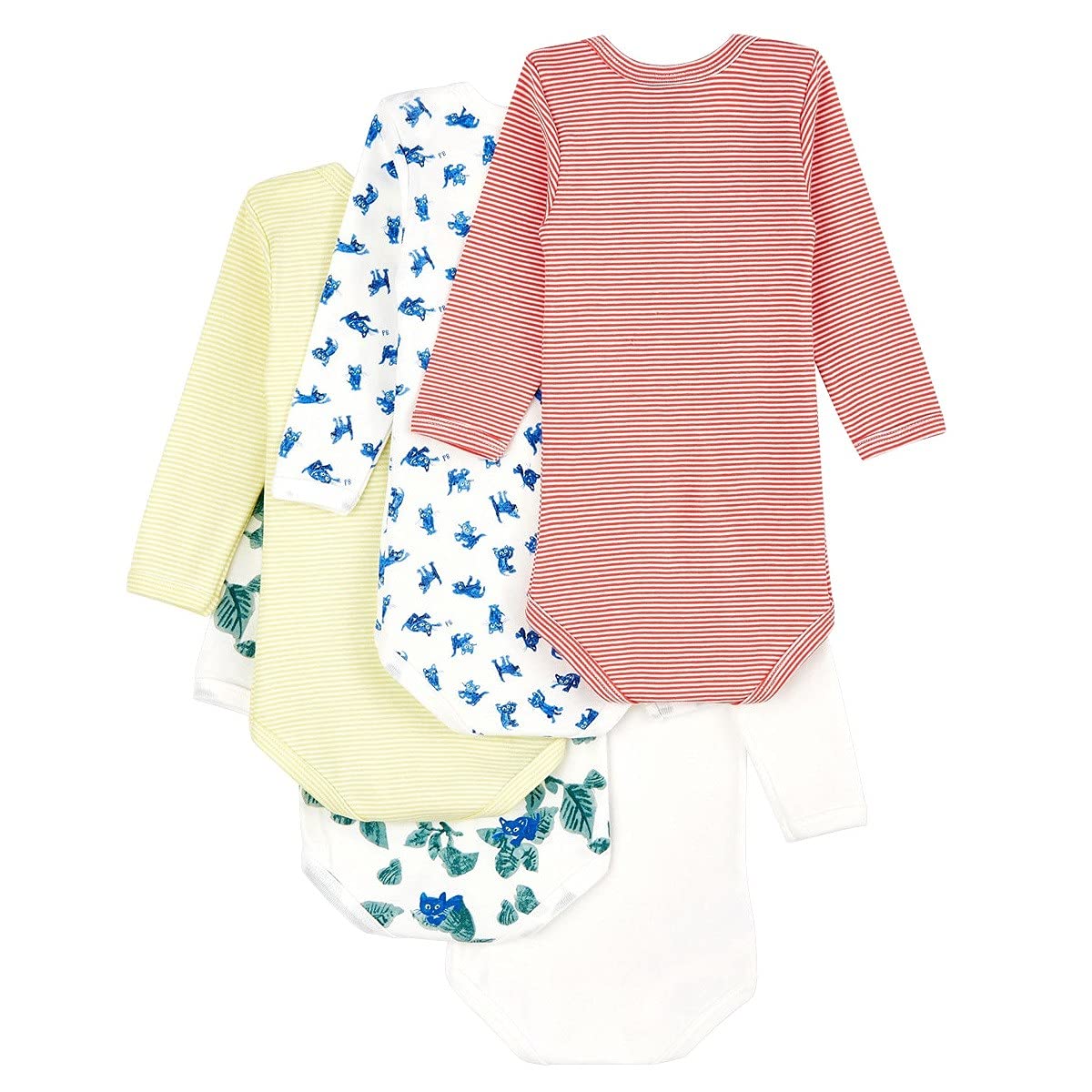 Petit Bateau Bielizna dla dziewczynek 5942700, 5 sztuk, wielokolorowa, 60 cm/3 Miesiące