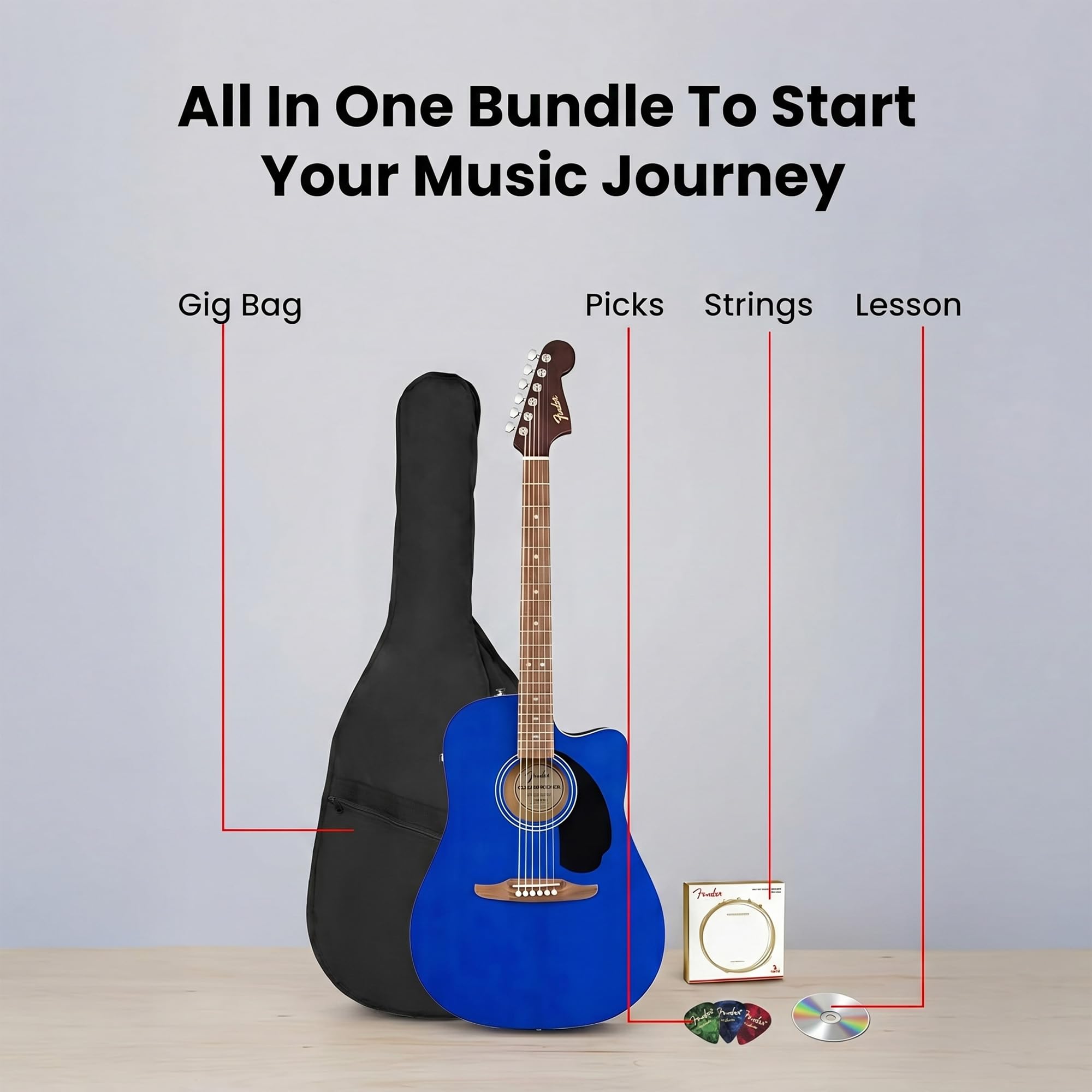 Amazon.com: Fender California Redondo CE Acoustic-Electric Guitar