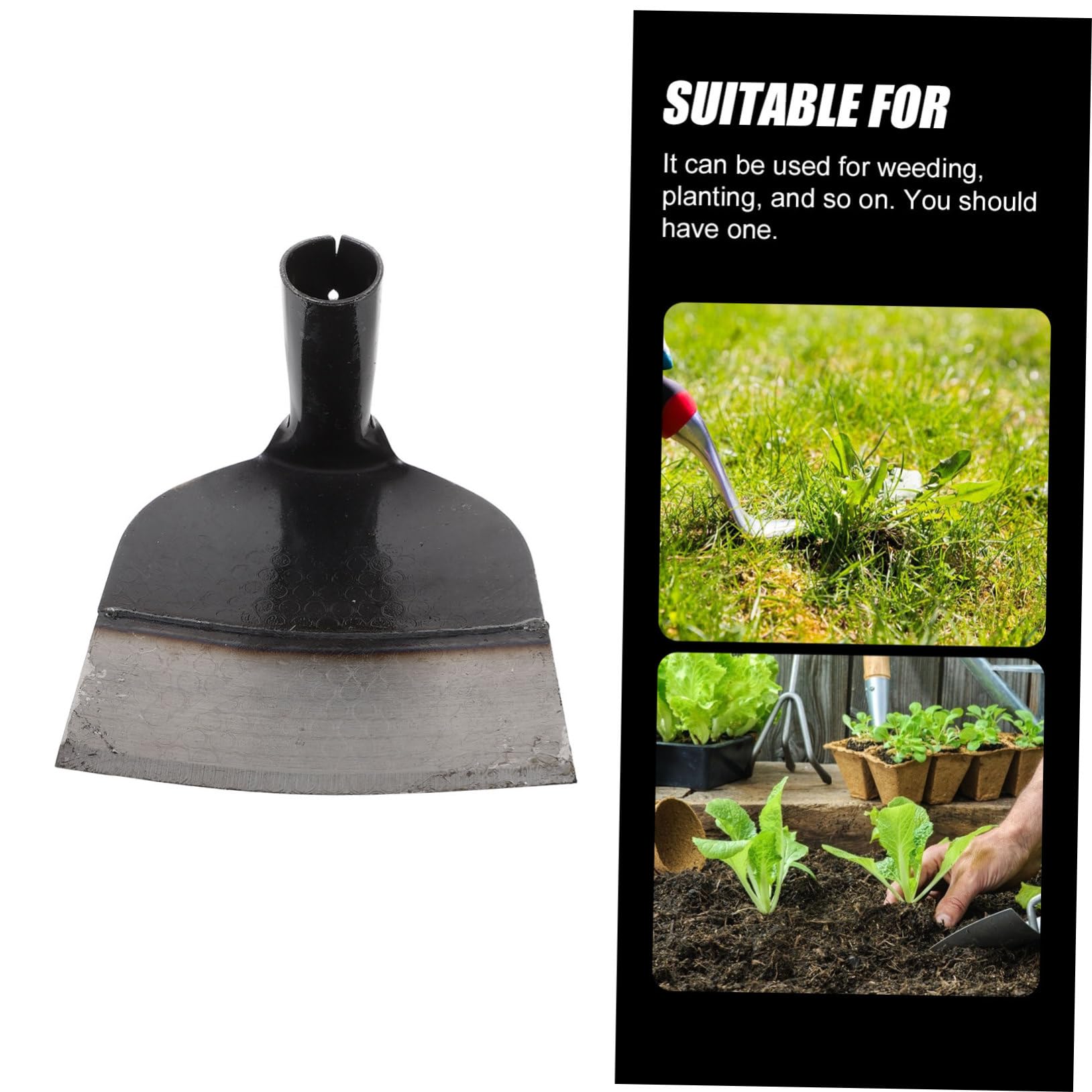 GALPADA da Giardino in Acciaio Inossidabile per Diserbo e Lavorazione Terreno Attrezzo Agricolo Solido e Resistente per Orto Fiori e Giardinaggio Quotidiano