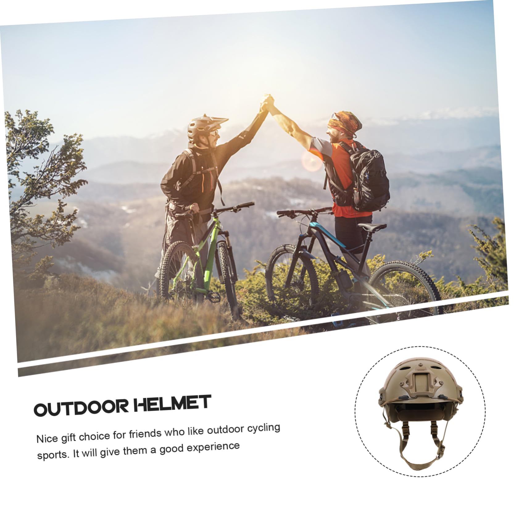 Casque de Sécurité Antichoc pour Cyclisme Extérieur, Abs Marron