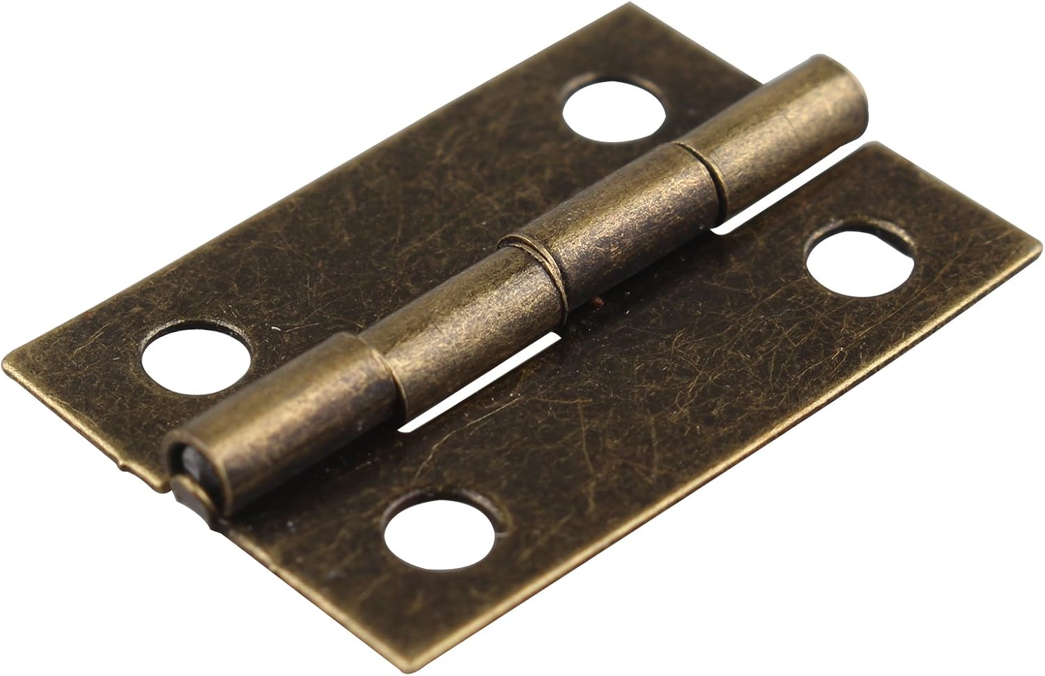 HALJIA 50 PCS Mini Bronze Jewelry Antique Cabinet Drawer Box Hinges Connectors Decorative 2.4 * 1.6cm Hasp Latch Lock with 200 PCS Replacement Screws - Image 5
