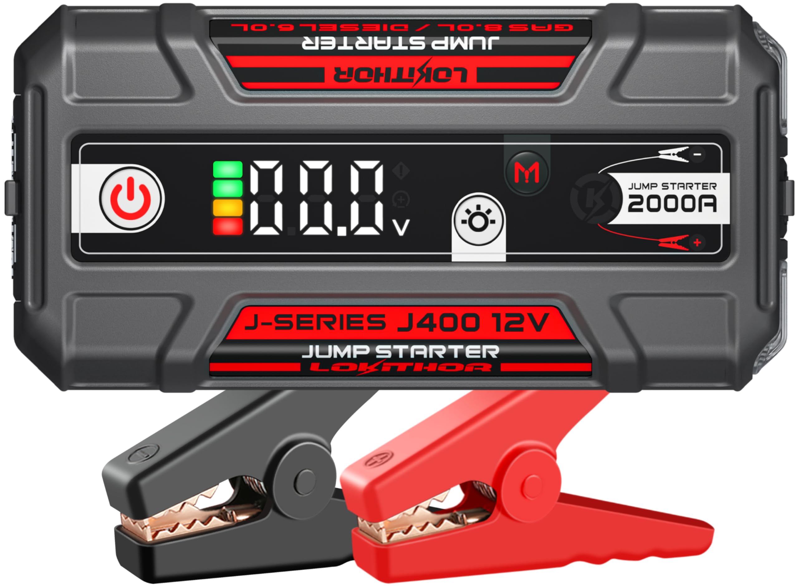 LOKITHOR J400 Jump Starter - 12V 2000A Lithium Battery Jump Pack