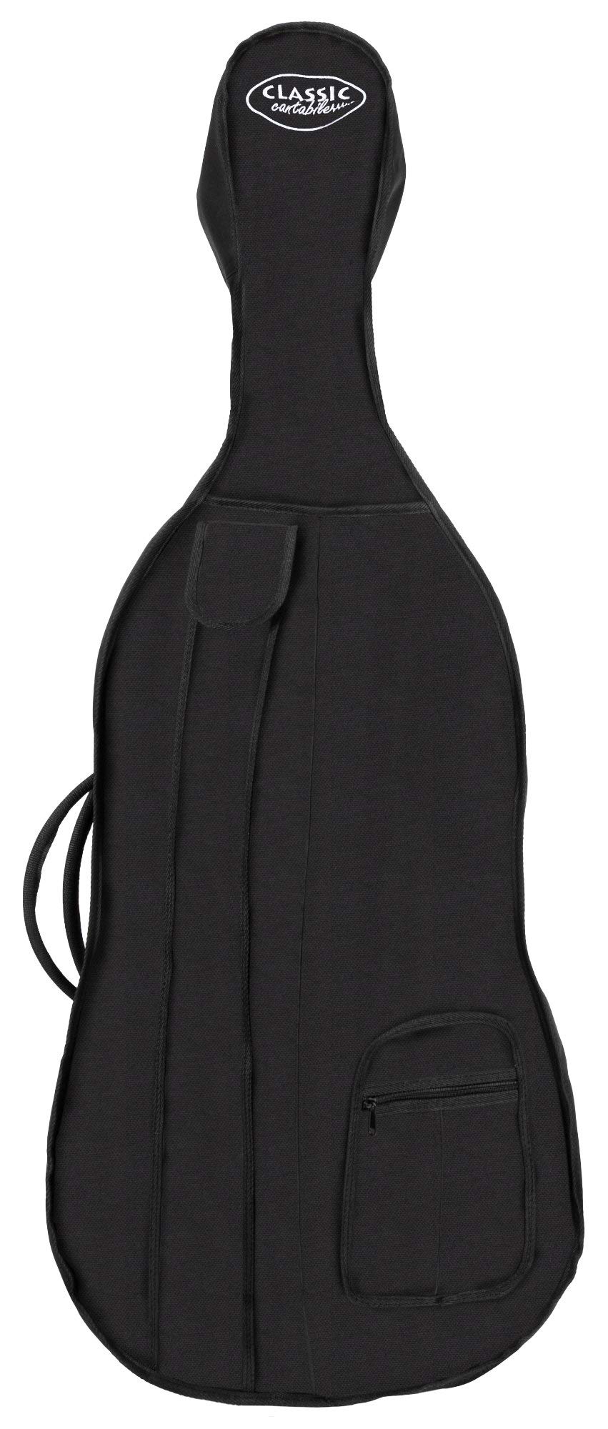 Classic Cantabile Student Violoncello 4/4: tavola in abete, fondo, fasce, manico e ponticello in acero, tastiera in tiglio tinto, meccaniche e capotasto in acero annerito. Include arco e custodia.