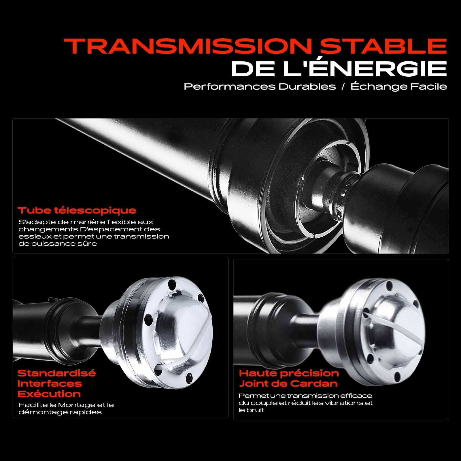 Amazon.fr : Arbre de cardan arrière L = env. 2000 mm pour Freelander 2 FA  L359 LF R-a-n-g-e R-o-v-e-r Evoque Cabriolet L538 2.0L 2.2L 3.2L 2006-2019  LR031394