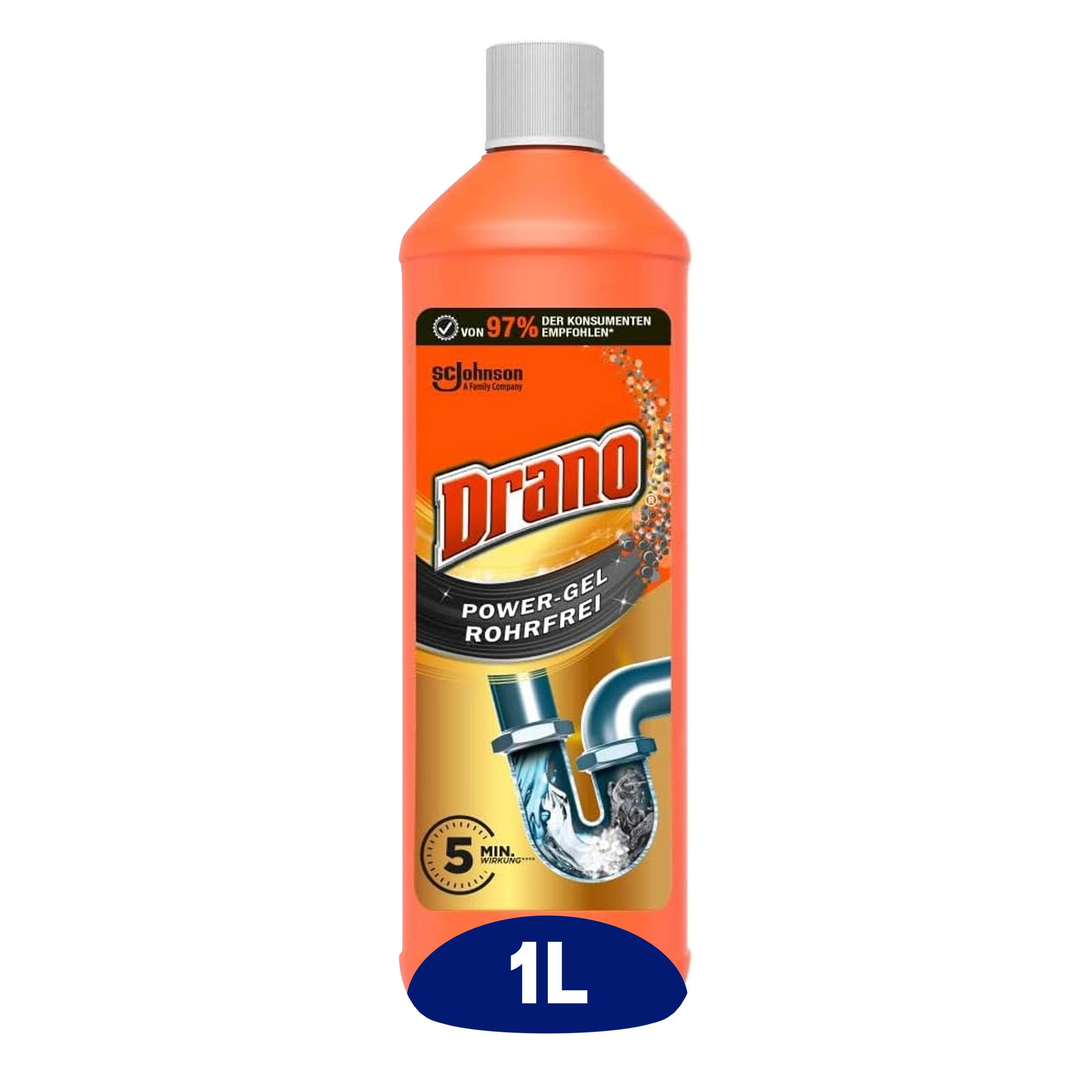 Drano Küchenreiniger Küchen-Gel Rohrfrei Abflussreiniger 1000 ml