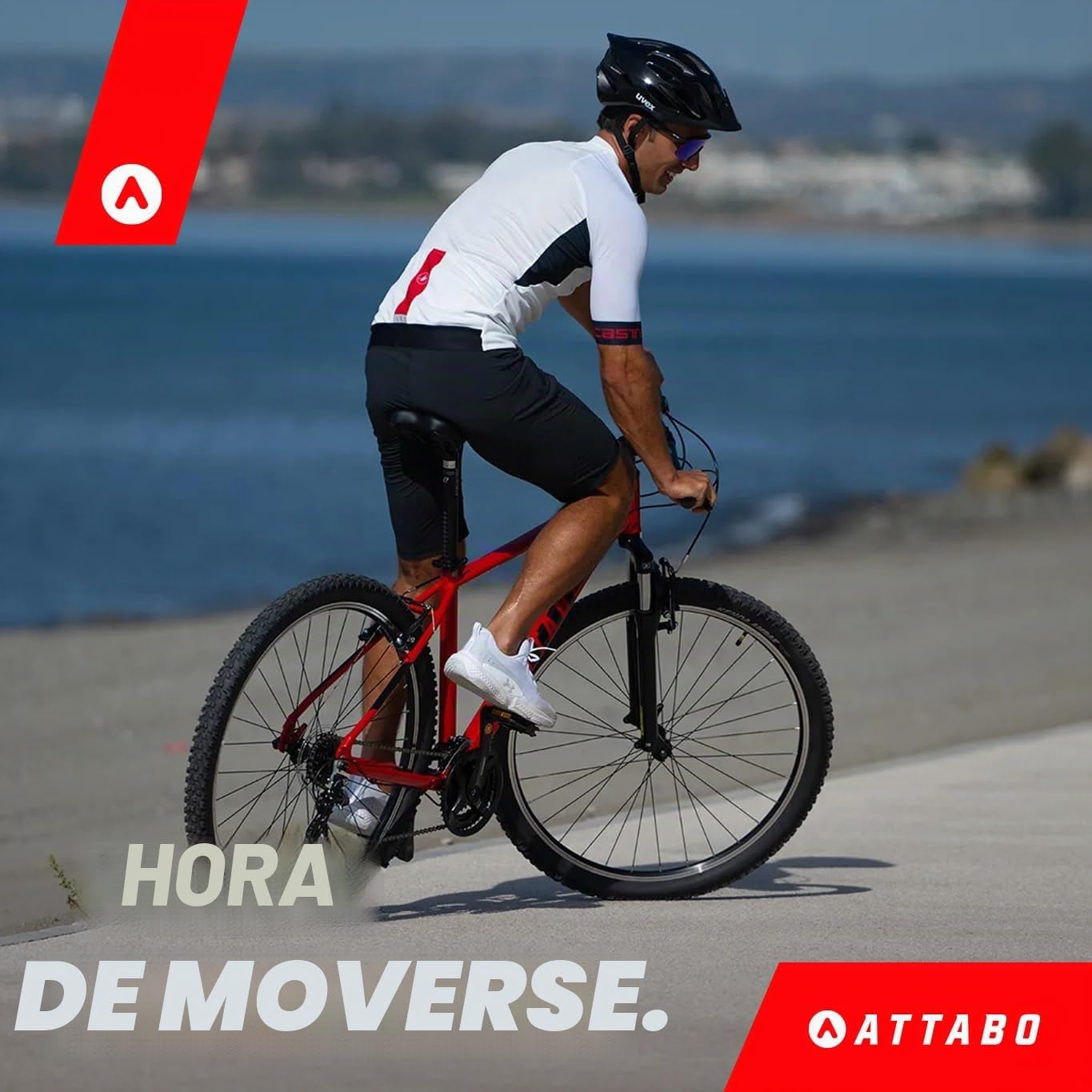 ATTABO Bicicleta para Hombre Alpe 1.0 con Marco de Aluminio de 17 – 21 Pulgadas, Manillar ergonómico, Freno en V, Azul, Bicicleta de montaña con Ruedas de 29 Pulgadas con Accesorios, sillín Ajustable
