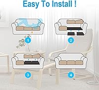 Vista 6 de 3 soportes de asiento de muebles de 20 x 20 pulgadas, espuma de alta densidad para sofá, sofá biplaza, silla, mar caído