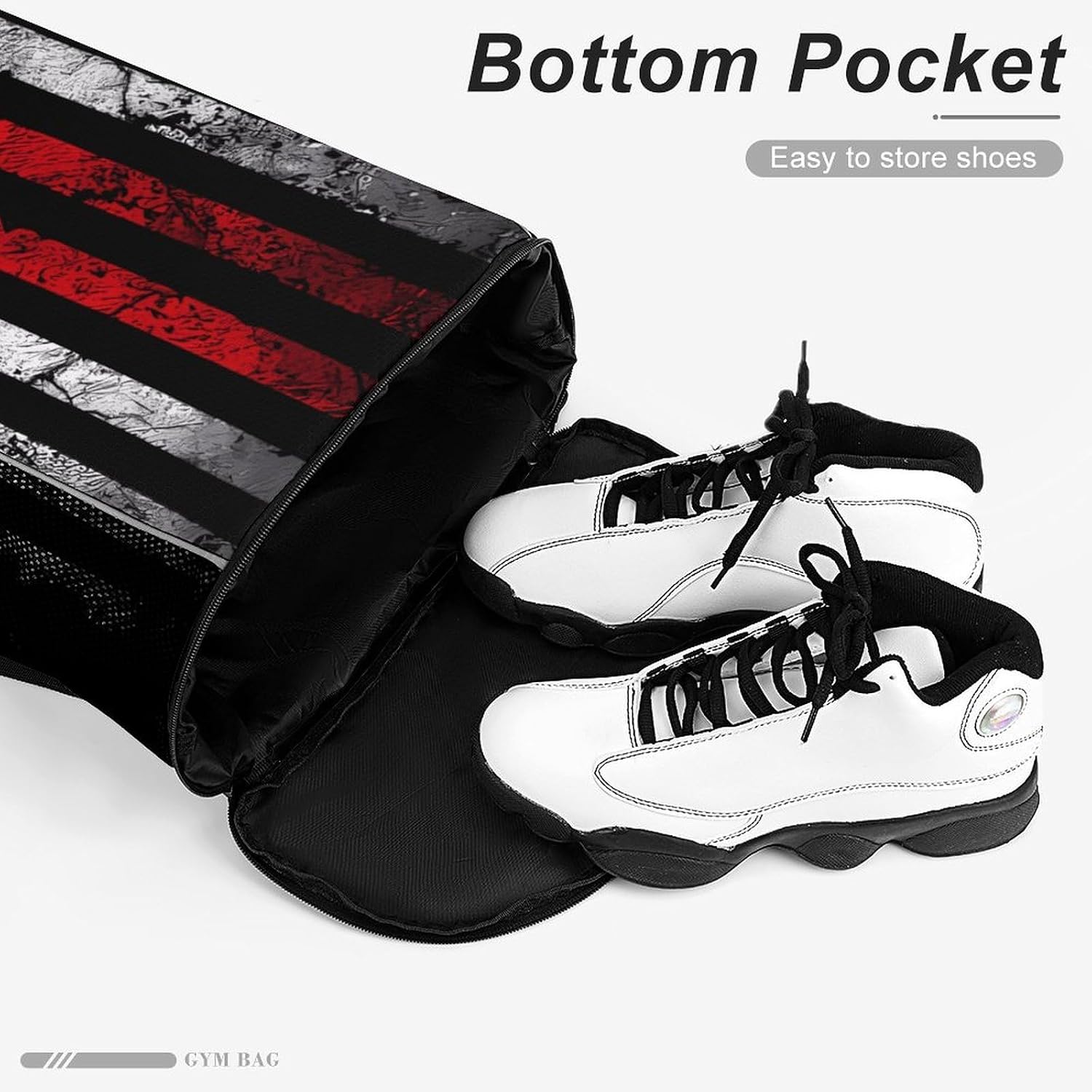 Distressed U.S. Flag Drawstring Backpack Sports String Bag Gym Sackpack for Basketball Sport Beach