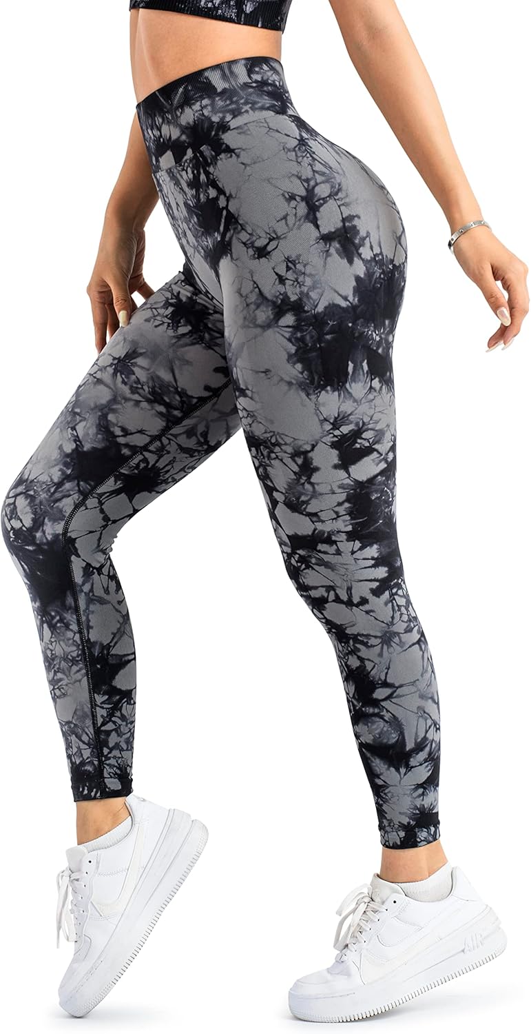 A AGROSTE Women Seamless Workout Leggings with Pockets Scrunch Butt Lifting Gym Leggings High Waisted Yoga Pants - Image 4