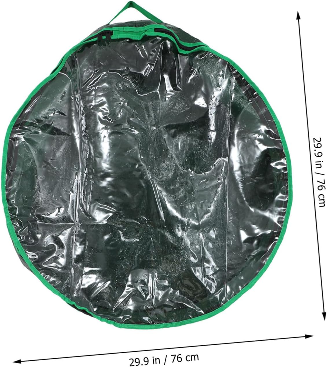1pc Xmas Storage Bag with Clear Window Garland Holder for Holiday Wreaths Design for and Organization Decoration Storage