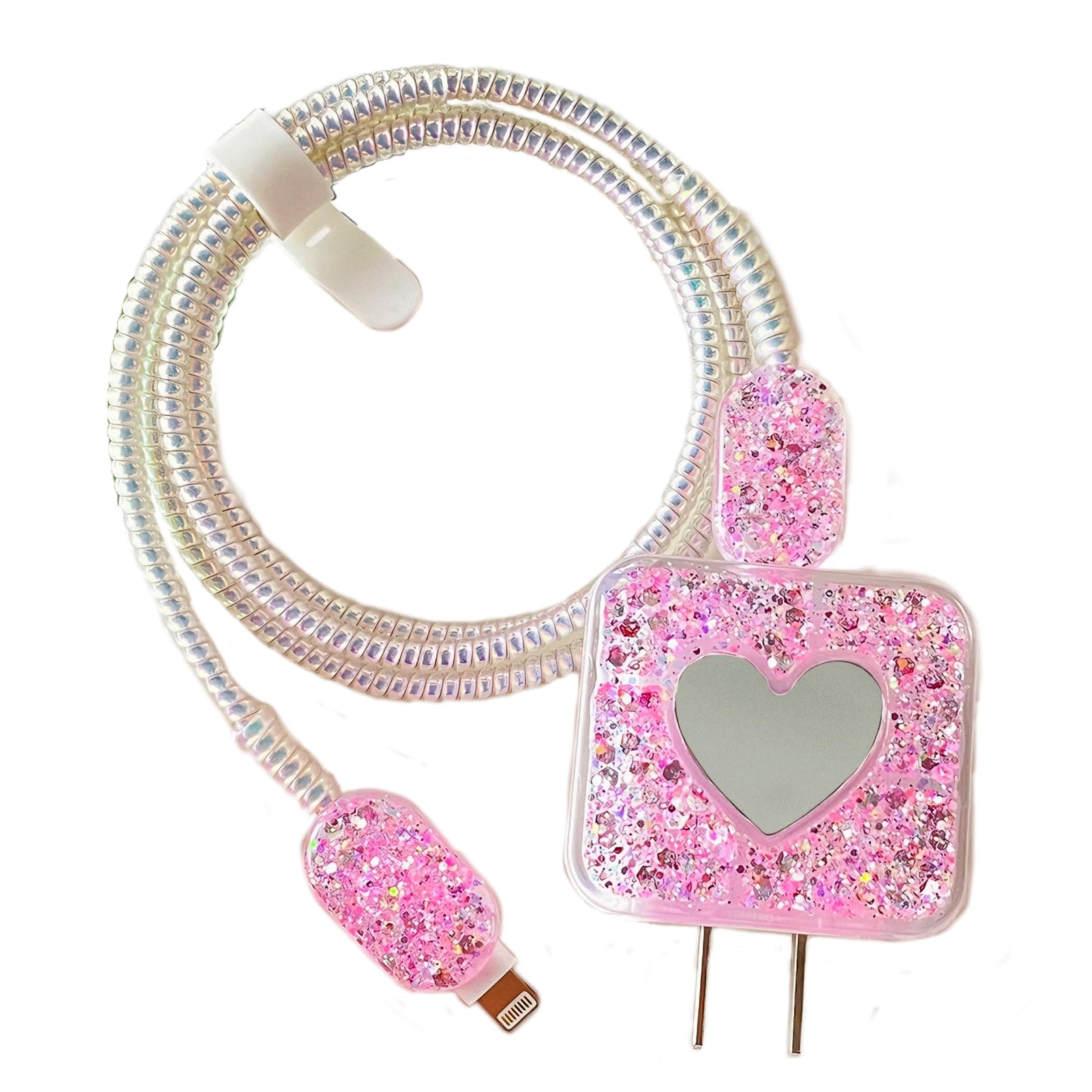 Laser Pink Spiral Cable Protector Sleeve - Tangle-Free Cord Saver For Chargers, Headphones, USB Cables & Pet Chew Prevention - View #12