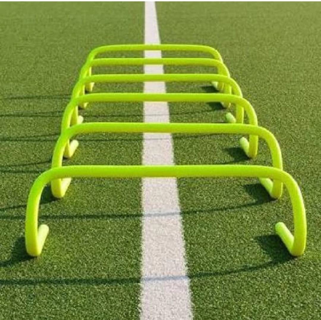 GOLS Strong PVC Tube Built Agility Hurdles for Field Training and Speed Coordination, 6-inches (Yellow) - Pack of 6-image-23