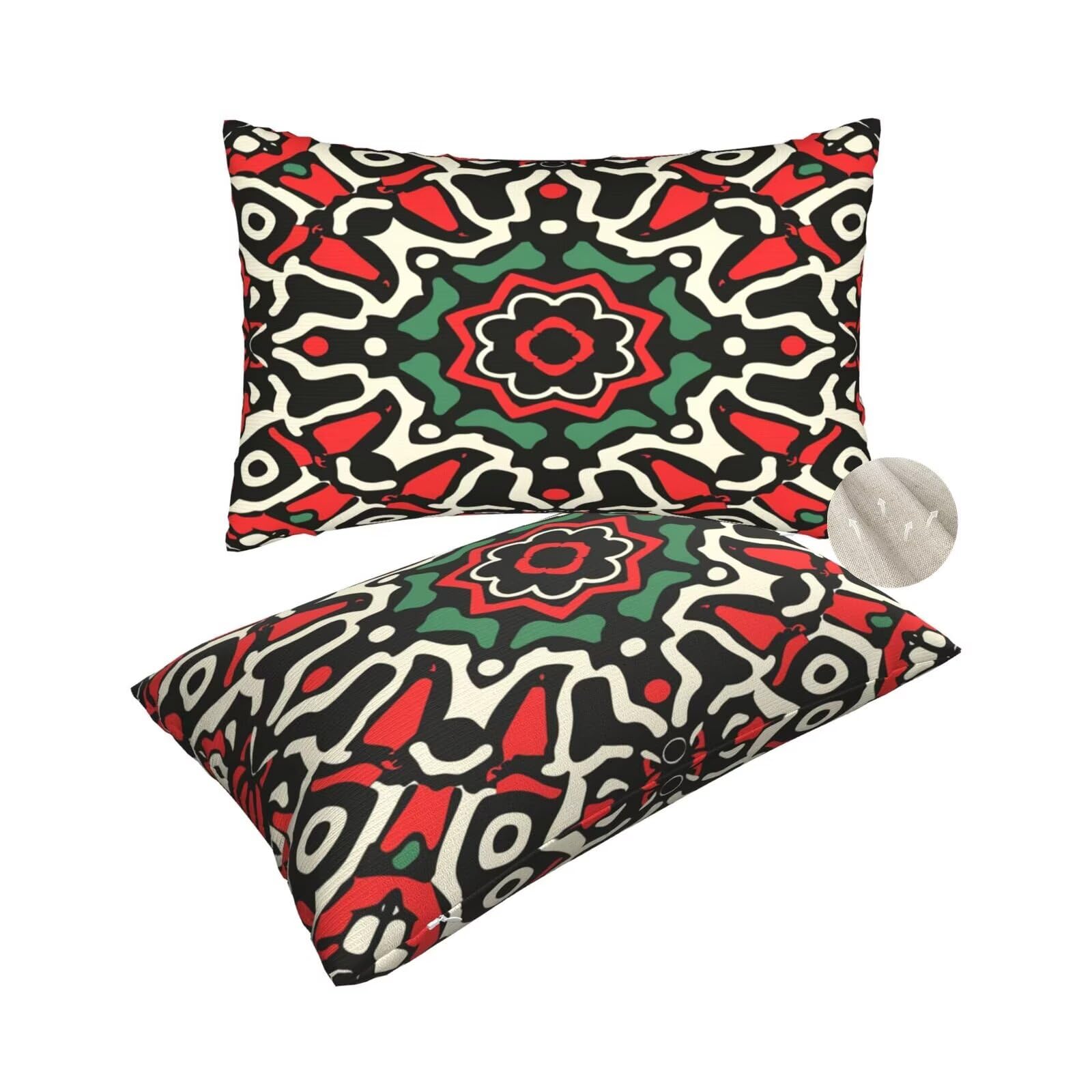 Taie oreiller rectangulaire 50x80 pour renouveler vos coussins de canape ternes lot de 2 housses