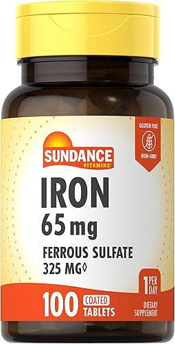 Sundance Hierro 65mg Sulfato errfous, 100Count