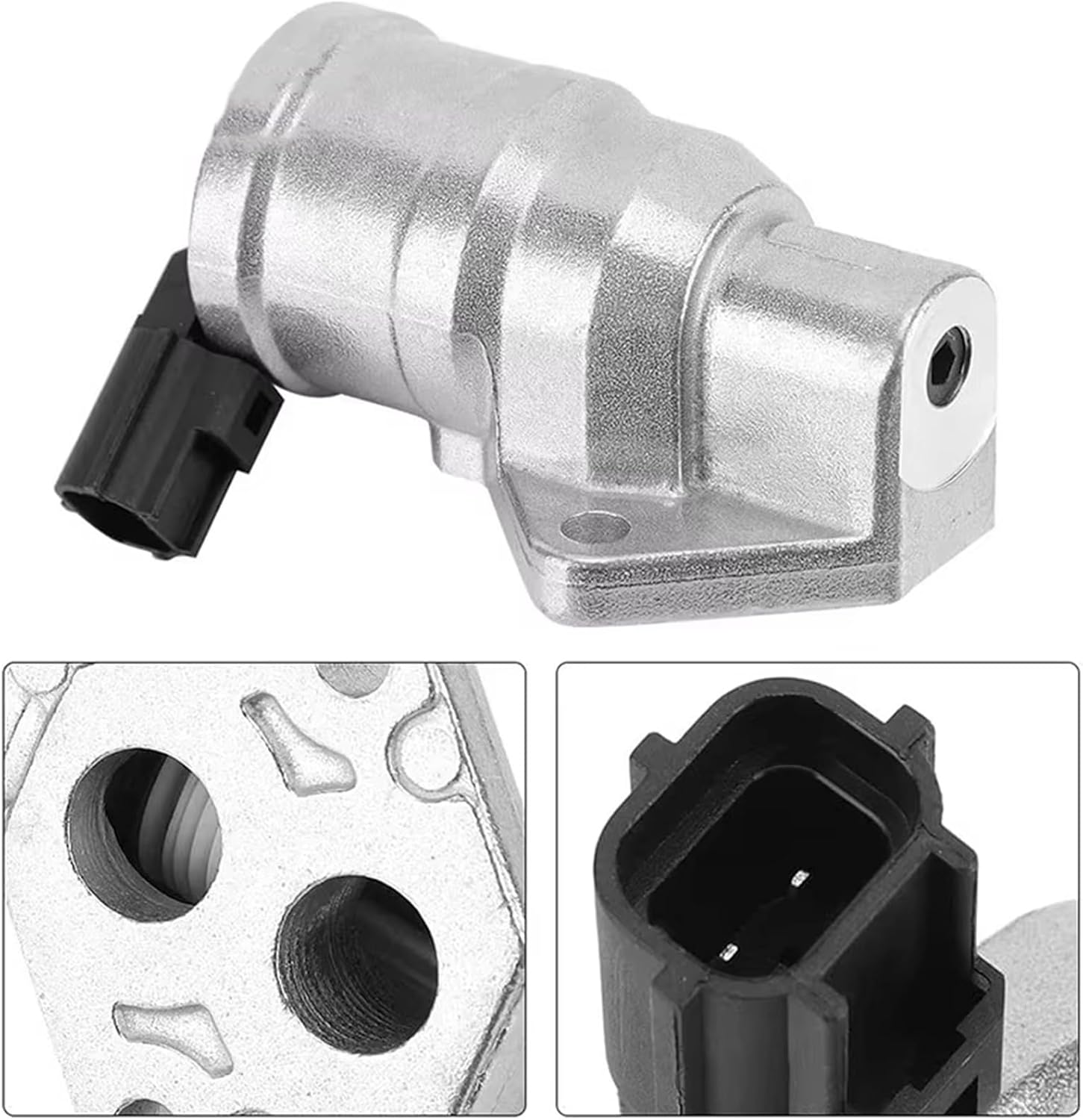 Idle Control Valve Compatible with Mazda for Protege 1.6 Sedan L4 1999 2000 2001 ZM01-20-660 Fuel Injection Idle Air Control Valve ZM0120660